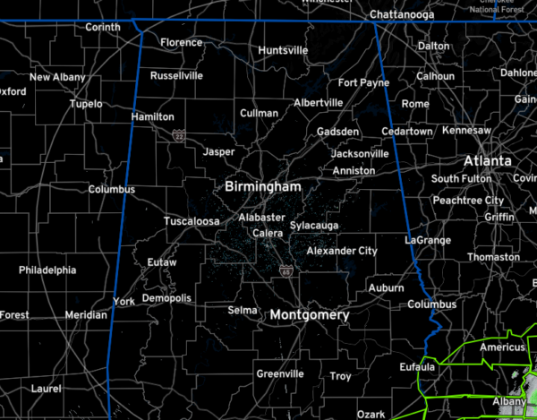 Radar as of 7:17 am this morning.