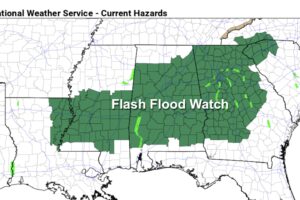 Good Soaking For Alabama Ahead; A Few Strong Storms Tonight