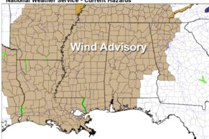 Windy, Wet Weather Ahead For Alabama