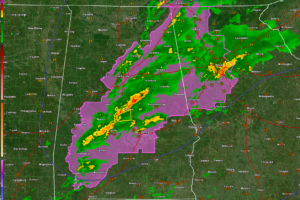 Severe Weather Threat over for Areas North and West of Birmingham