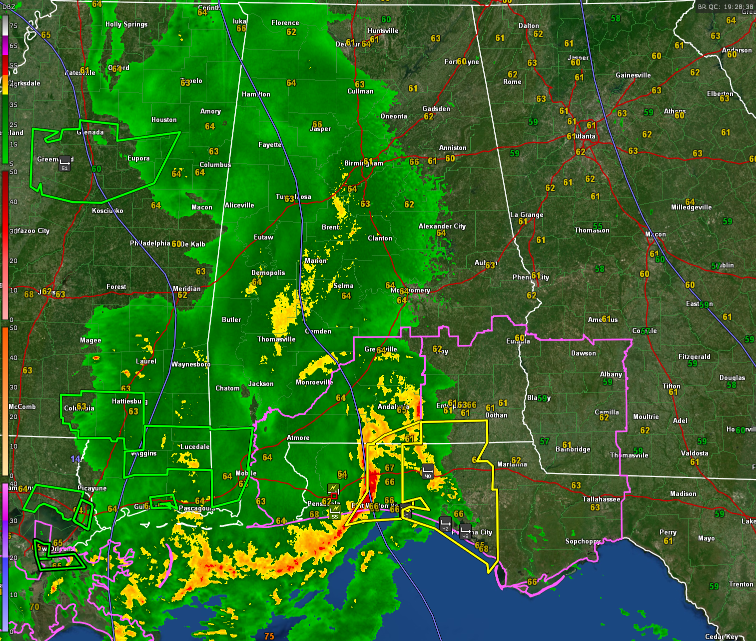 Radar and Weather Update at 230 pm