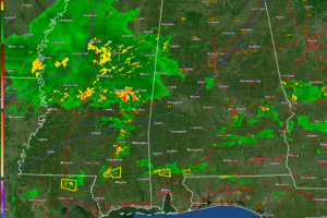 Rain and Thunderstorms Poised to Enter West Alabama