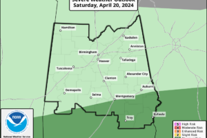 Saturday Briefing: Showers At Times Through the Weekend; Marginal Risk Up for Southern Locations