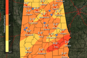 Heavy Rain Possible Tomorrow Along With A Few Strong Storms