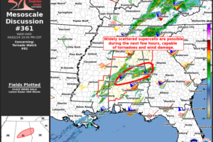 Monitoring the Risk of Severe Storms: Potential for Tornadoes & Damaging Winds