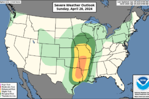 Sunday Morning Weather Update:  A Significant Tornado Outbreak in Oklahoma Yesterday