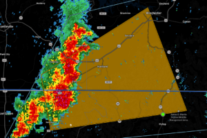 Severe Thunderstorm Warning Parts of Jackson and Madison Counties