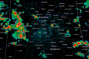 Strong Thunderstorms Across Central Alabama