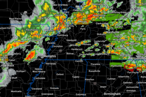 Alabama Update at 1145 pm:  Second Storm Moving Toward Scottsboro/Henagar Areas