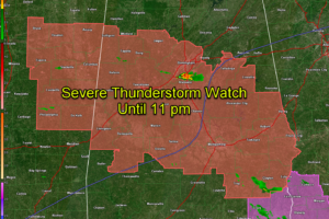 Hot off the Press: Severe Thunderstorm Watch Til 11 pm
