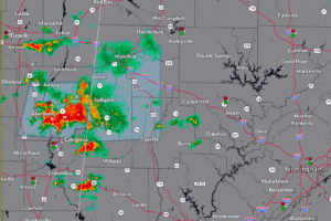 Strong Storm Entering Marion, Lamar and Fayette