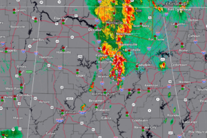 Strong Storms Moving Through North Alabama