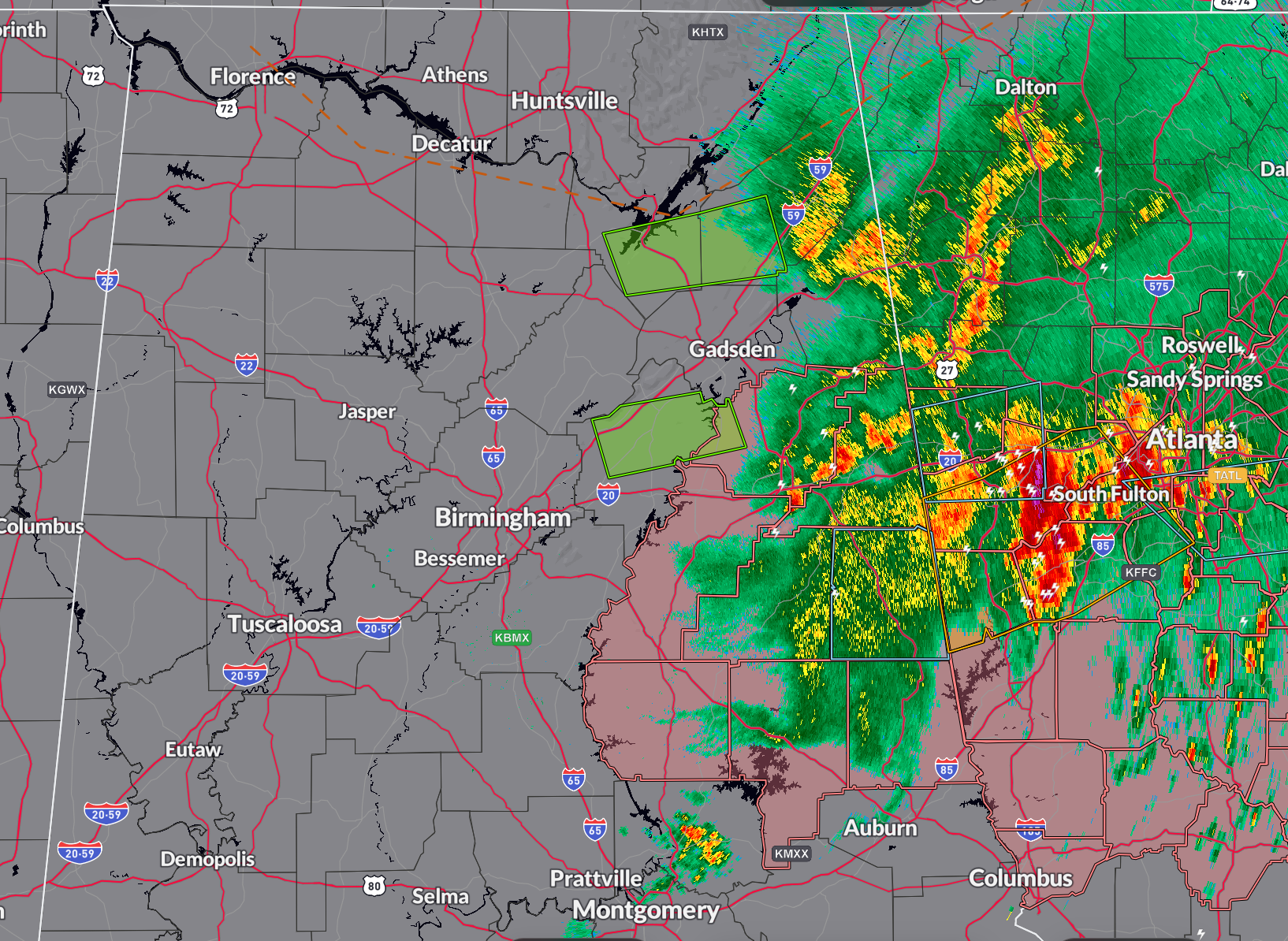 Flash Flood Watch Canceled for Several Central Alabama Counties as Rainfall Risk Decreases