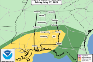 Unsettled Weather For Alabama Through Tomorrow
