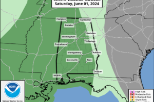 A Few Showers Later Today; Occasional Showers/Storms Over The Weekend