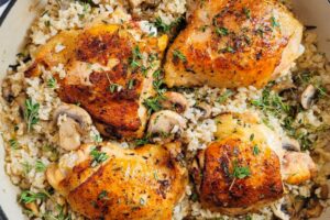 Alabama News Center — Recipe: Herb Chicken & Mushrooms with Brown Rice