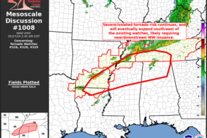 Watches May Be Expanded in Coverage As Severe Weather Threat Persists