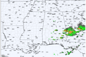 Strong Storms Over Southeast Alabama; Dry Statewide Tomorrow
