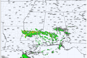 Showers For South Alabama Today; North Alabama Stays Dry