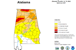 Midday Nowcast: Extreme Drought, but Higher Rain Chances