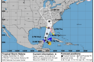 1pm CDT Helene Update and a Look at the Latest Model Trends