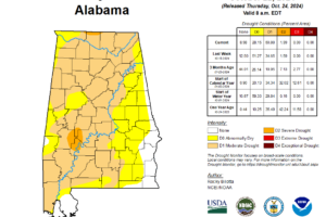 Latest U.S. Drought Monitor Released:  Big Increase in Moderate Drought Conditions.
