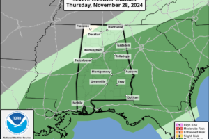 There will be showers this evening; A few strong storms tomorrow morning