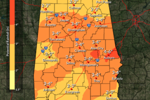 Cold, Dry Weather For Alabama Today; Rain Returns By Sunday Night