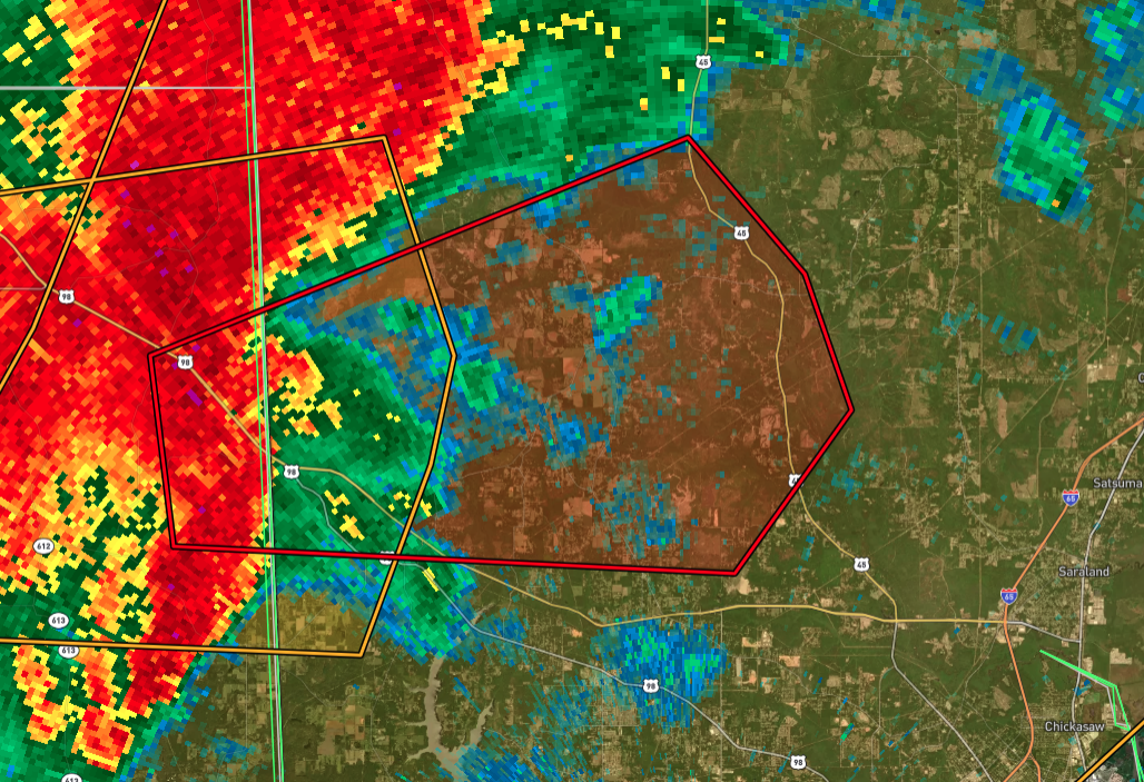 Tornado Warning for Mobile Co. Until 11PM The Alabama Weather Blog