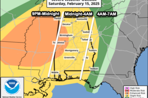 Midday Nowcast: Lovely Valentine’s Day; Severe Storms Possible Late Saturday Night