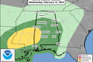 Very Wet/Unsettled Pattern Ahead For Alabama
