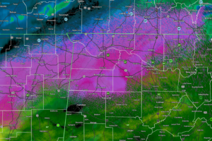 Wintry Precipitation Reported in Northwest Alabama, Where Temperatures Are Dropping Below Freezing