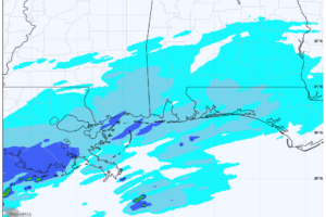 Some Thunder Possible Along & South of US-80 & I-85 Tonight & Tomorrow Morning