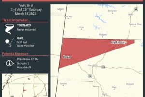 TORNADO WARNING Issued for Marion & Franklin Counties Until 3:45am