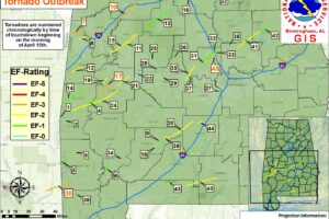 Midday Nowcast: Clearing Sky and Cooler; The “Forgotten” Tornado Outbreak of 2011
