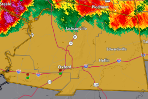 Severe Thunderstorm Warning for Calhoun, Cleburne, and Northeastern Talladega Counties Until 8:30 PM CDT