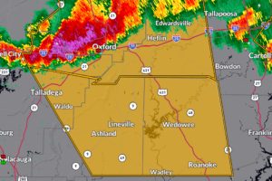 Severe Thunderstorm Warning for Randolph, Clay, and East Central Talladega Counties Until 9:45 PM CDT