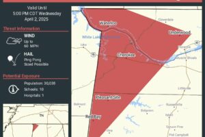 Severe Thunderstorm Warning Issued for Northwestern AL Counties