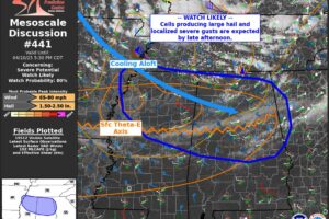 New Mesoscale Discussion: Severe Thunderstorm Watch Issuance Likely