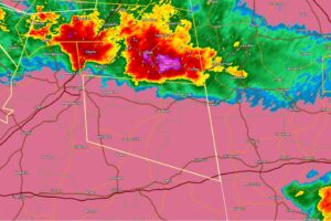 Severe Thunderstorm Warning For Calhoun, Etowah, Cleburne, and Cherokee Counties