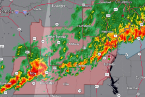 Severe Threat Nears End as Storms Move Into Georgia