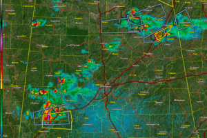 Here is a look at Alabama's weather situation at 1950. New warning for Greene, Hale and Tuscaloosa
