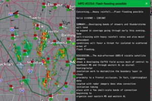 Heavy Storms Flaring Along The Mississippi Border This Afternoon
