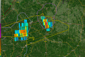 Hail of the golf ball size can fall on US 43 south of demopolis