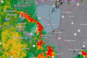 Intense ray that moves through the Birmingham area Intense ray that moves through the Birmingham area