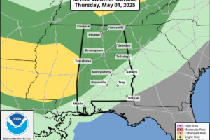 Scattered Showers/Storms Around Today; Wet At Times Tomorrow/Saturday