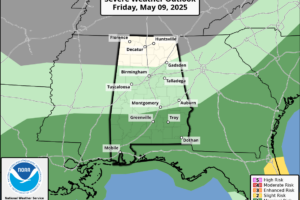 Rain At Times Across Alabama Through Early Next Week