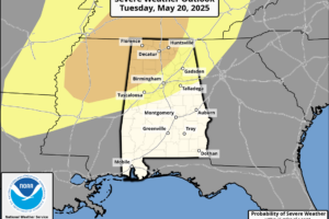 Severe Storm Potential Increasing for Tuesday Across Parts of the Tennessee Valley