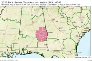 Updated Severe Thunderstorm Watch until 7 PM CDT — Changes in Effect