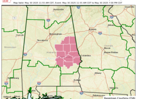 Severe Thunderstorm Watch for Parts of Central and East Alabama Until 7 PM CDT